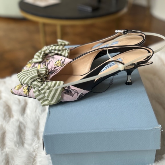 Prada slingback floral pumps - Picture 4 of 7